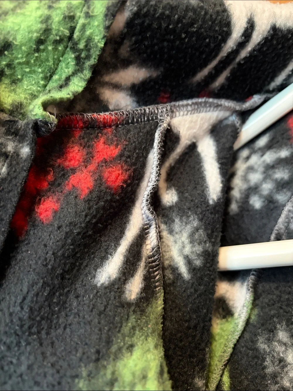 Handmade Kids Hooded Holiday Fleece Robe -